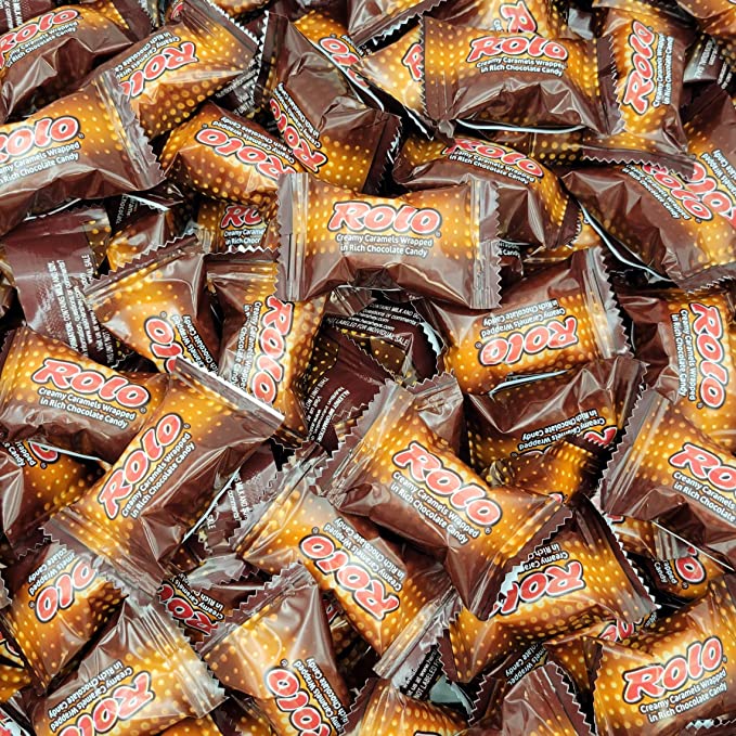 Rolo Milk Chocolate Chewy Caramels Candy, Individually Wrapped, Bulk Pack (1 Pound) - 743219106018