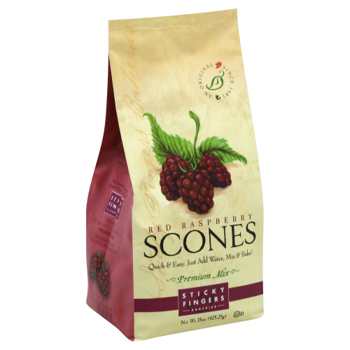 Sticky Fingers Bakeries, Scones Premium Mix, Raspberry - 743819311010