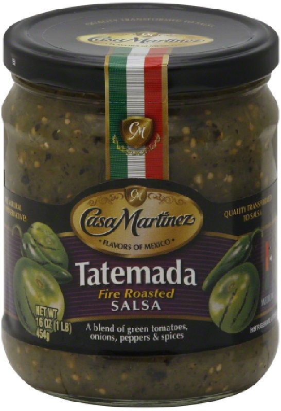 CASA MARTINEZ: Tatemada Fire Roasted Salsa, 16 oz - 0743958001810