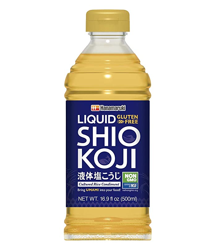  Hanamaruki Liquid Ekitai Shio Koji (液体塩こうじ), Bring UMAMI Into Your Food!, Gluten Free, Non GMO - 16.9 Fl Oz  - 744044415795