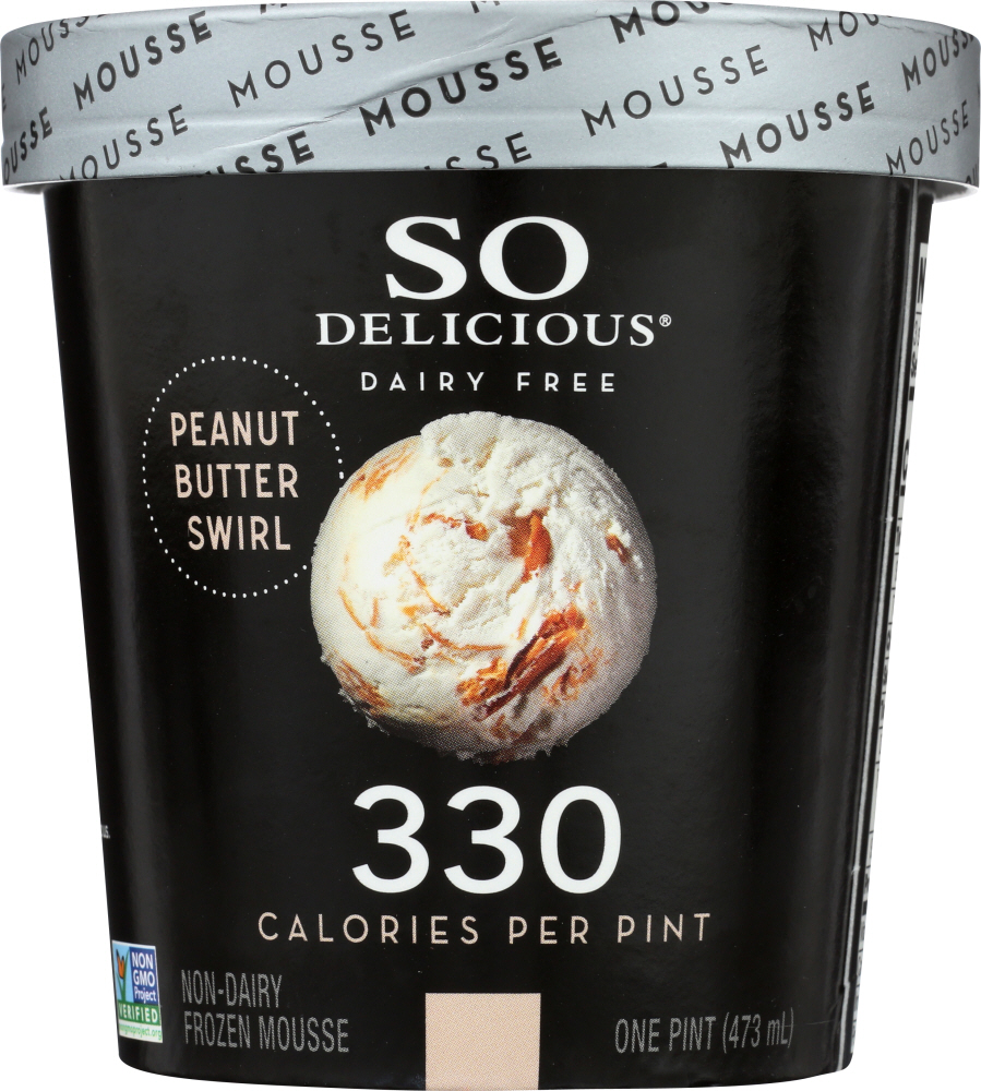 Peanut Butter Swirl Non-Dairy Frozen Mousse, Peanut Butter Swirl - 744473001125