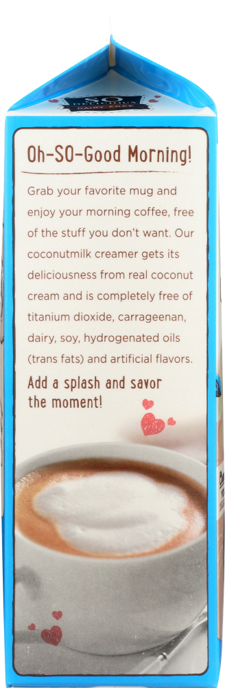 SO DELICIOUS: Coconut Milk Creamer French Vanilla, 32 fl oz - 0744473941247