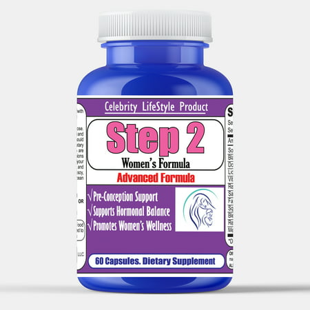 Step 2 Fertility Supplements for Women - Natural Fertility Pills Conception Aid Regulate Hormones and Cycle Balance Ovulation by Celebrity LifeStyle - 745037268770