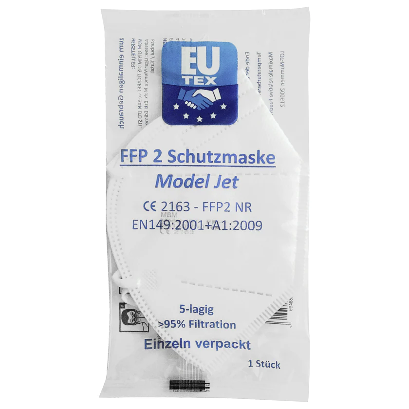 EU-TEX FFP2 Schutzmaske 1 Stück - 745125388496