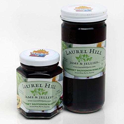  Laurel Hill Jams & Jellies - Cabernet Sauvignon Wine Jelly - 4 oz. Jar  - 745150323233