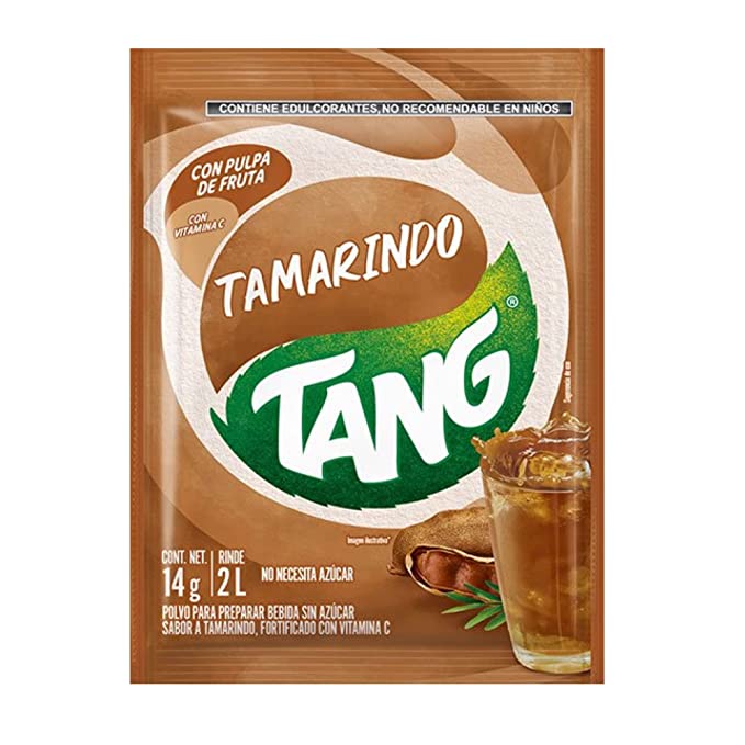  Tang Sabor Tamarindo - Tamarind Flavor Makes 2 Liters of Drink 15 Grams No Sugar Needed (Pack of 9)  - 745528189256