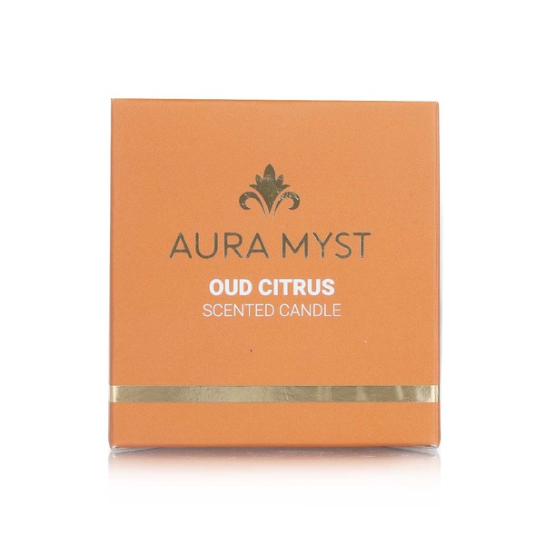 Aura Myst glass jar scented candle oud citrus - Waitrose UAE & Partners - 745760630059