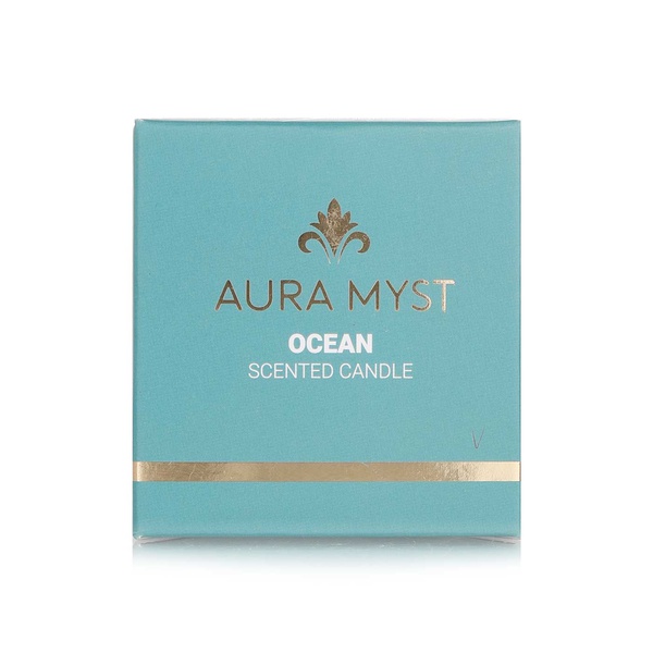 Aura Myst glass jar scented candle ocean - Waitrose UAE & Partners - 745760630110