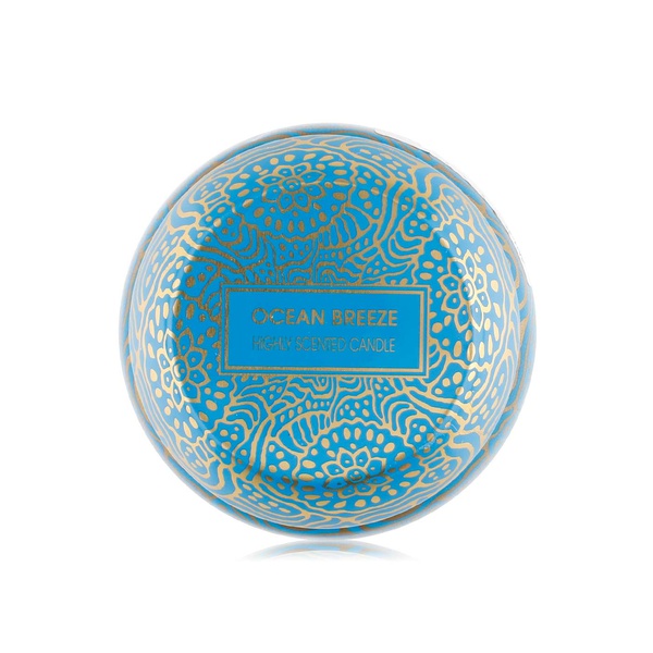 Aura Myst mini printed tin highly scented candle ocean breeze - Waitrose UAE & Partners - 745760630332