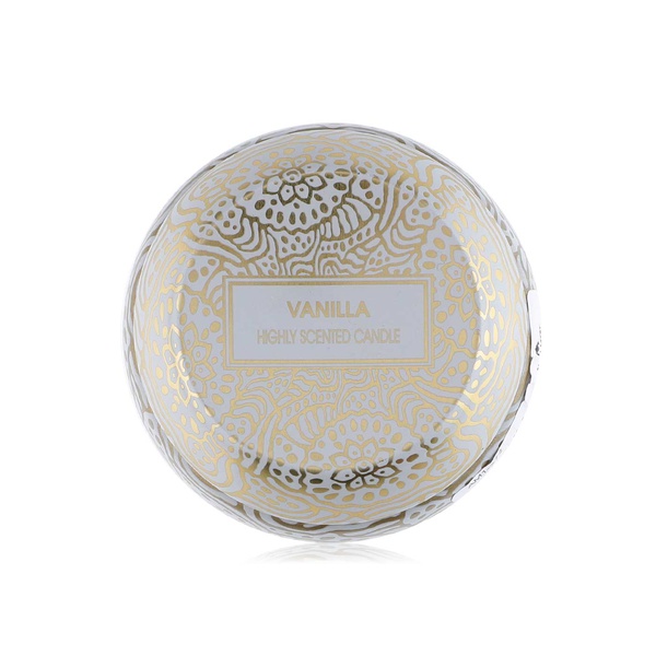 Aura Myst mini printed tin highly scented candle vanilla - Waitrose UAE & Partners - 745760630349