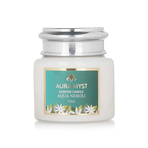 Aura Myst glass jar scented candle aqua neroli - Waitrose UAE & Partners - 745760630523