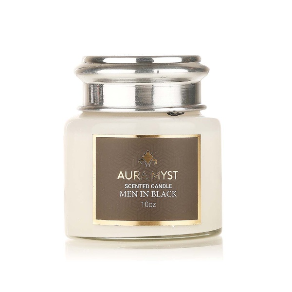 Aura Myst glass jar scented candle men in black - Waitrose UAE & Partners - 745760630530