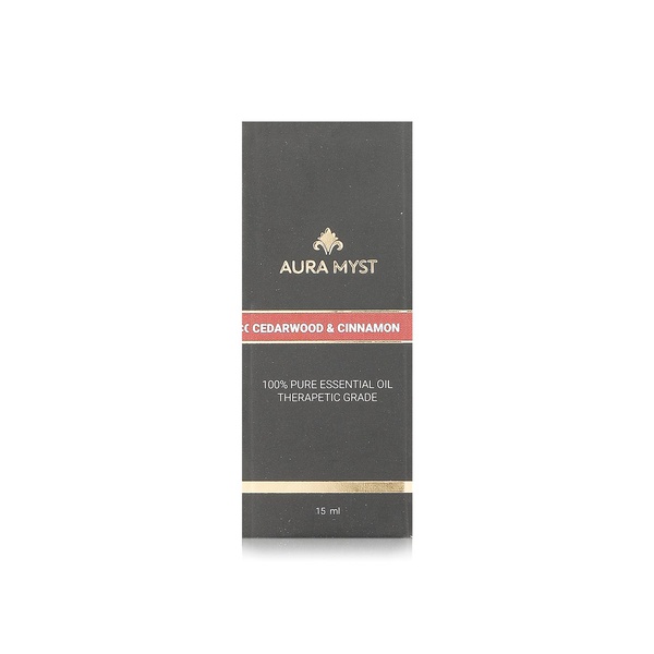Aura Myst pure essential oil cedarwood & cinnamon 15ml - Waitrose UAE & Partners - 745760630554