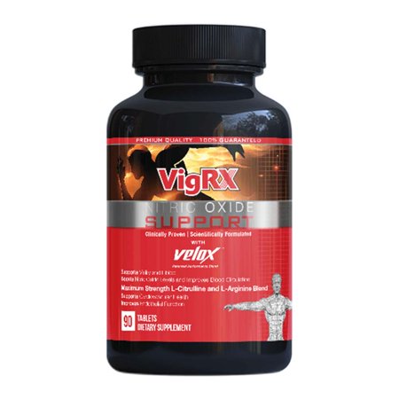 VigRX N.O. Support Nitric Oxide with VELOX 1 Month Supply 90 Tablets per Bottle - 746092628158