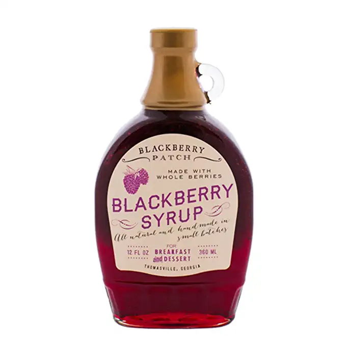  BLACKBERRY PATCH Whole Blackberry Syrup, 12 FZ  - 746143002012