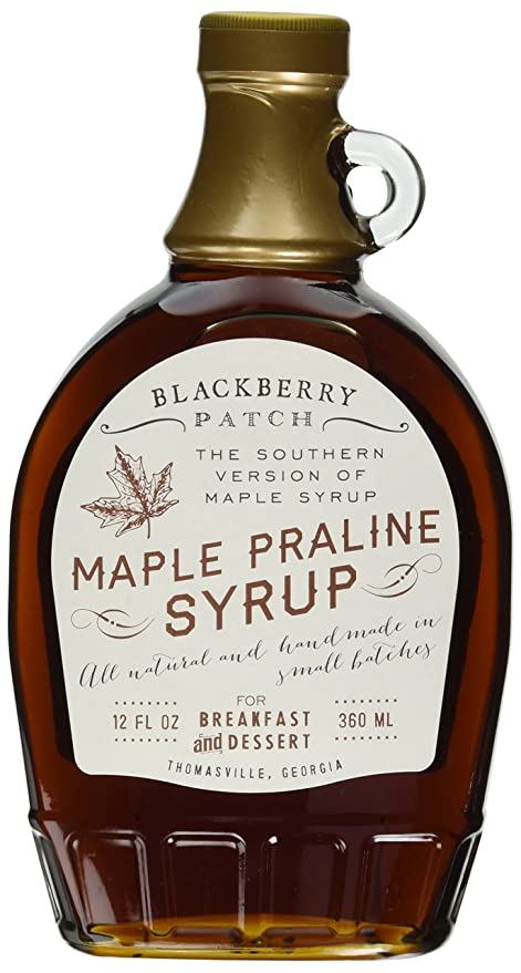 Maple Praline Syrup, Contains SUGAR, 12 oz Bottle - 746143002135