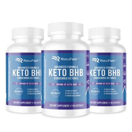3-Pack Premium Keto Diet Pills - Utilize Fat for Energy with Ketosis - Boost Energy & Focus, Manage Cravings, Support Metabolism - Keto BHB Supplement for Women and Men - 746241954381