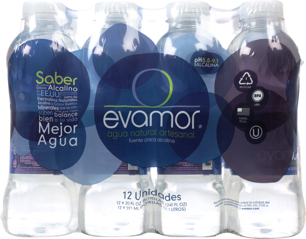 EVAMOR: Water Artesian 12 pk, 240 fo - 0747525220123
