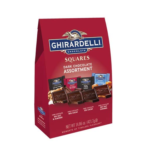  Ghirardelli Dark Assorted Sqaures Xl Bag, 14.85 Ounce(pack of 3 Bags)  - 747599322747