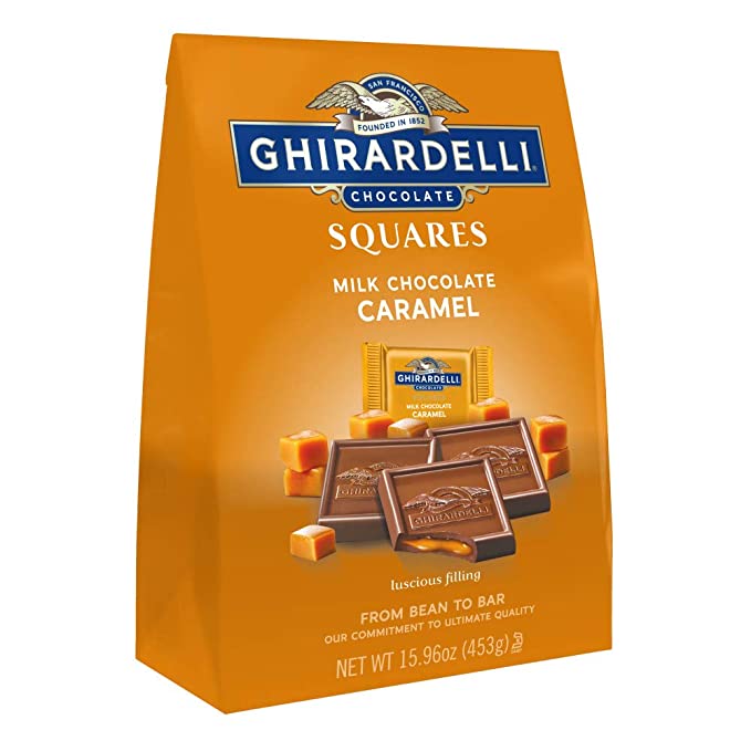Ghirardelli Chocolate, Squares Chocolate, Milk & Caramel - 747599322853