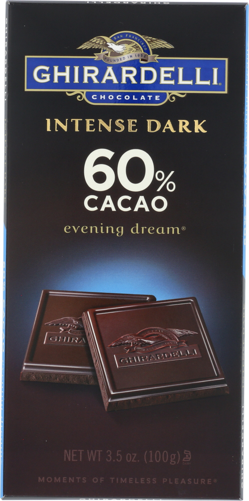 GHIRARDELLI: Chocolate Bar Dark Evening Dream, 3.5 oz - 0747599607165