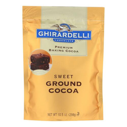 Ghirardelli Baking Cocoa - Premium - Sweet Ground - 10.5 Oz - Case Of 6 - 747599617027