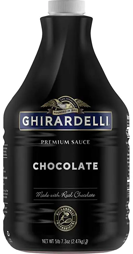  Ghirardelli premium sauce chocolate net wt 5lb 7.3oz  - 747599620577