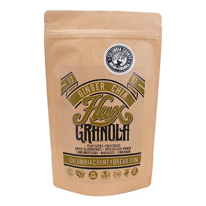  Flax Granola - Ginger Chia - The Plan Friendly, Gluten Free - 12 oz - 748252036933
