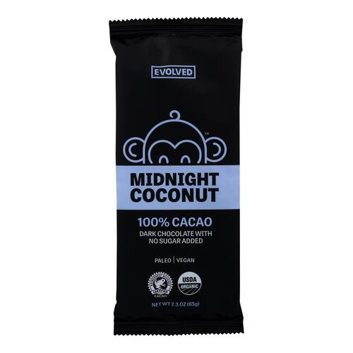 Eating Evolved Chocolate Bar - Midnight Coconut - Case Of 8 - 2.5 Oz. - 0748252203939