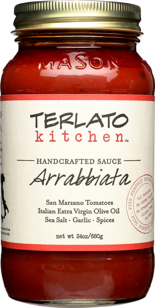 TERLATO KITCHEN: Sauce Arrabbiata Small Batch, 24 oz - 0748252561640