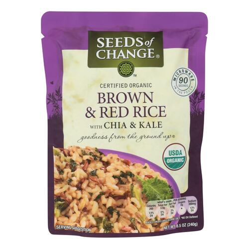 Brown & Red Rice With Chia & Kale - 748404420177