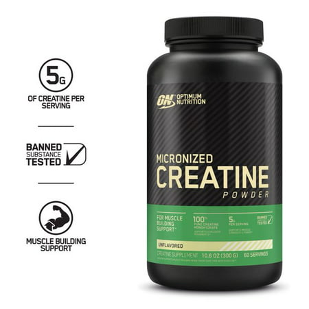 Optimum Nutrition Creatine Powder Unflavored 300 Gram - 748927023848