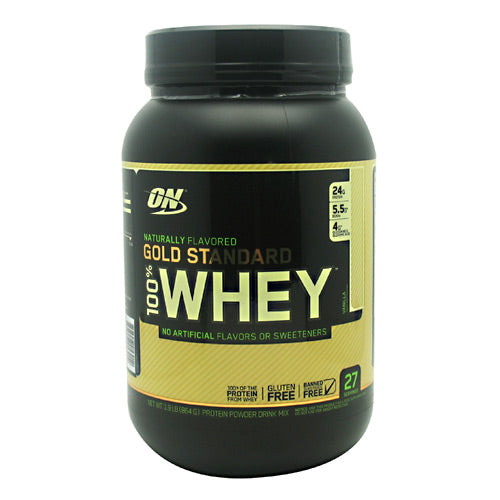 Optimum Nutrition 100% Natural Whey Gold Standard, Naturally Flavored Vanilla, 24g Protein, 4.8 Lb - 748927052671