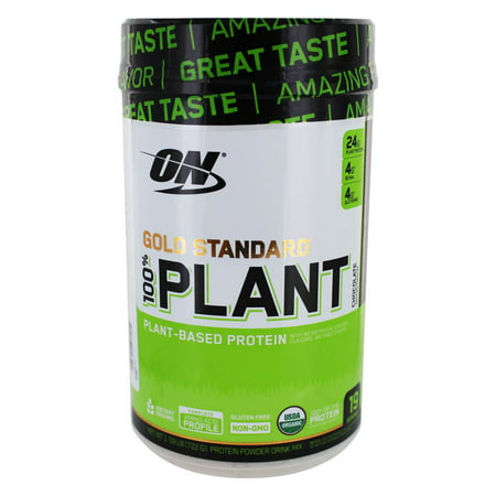 Optimum Nutrition - Gold Standard 100% Plant-Based Protein Powder Chocolate - 1.59 lb. - 748927056594