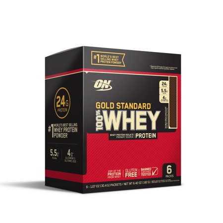 Optimum Nutrition Gold Standard 100% Whey Protein Powder, Double Rich Chocolate, 6 servings - 748927959475