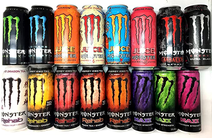  Monster Energy Drink Sampler Pack - 16 count  - 749004112202
