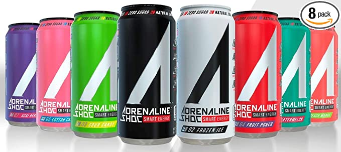 Adrenaline Shoc Smart Energy - Variety Pack - 16 fl.oz (Pack of 8) - 749004115067
