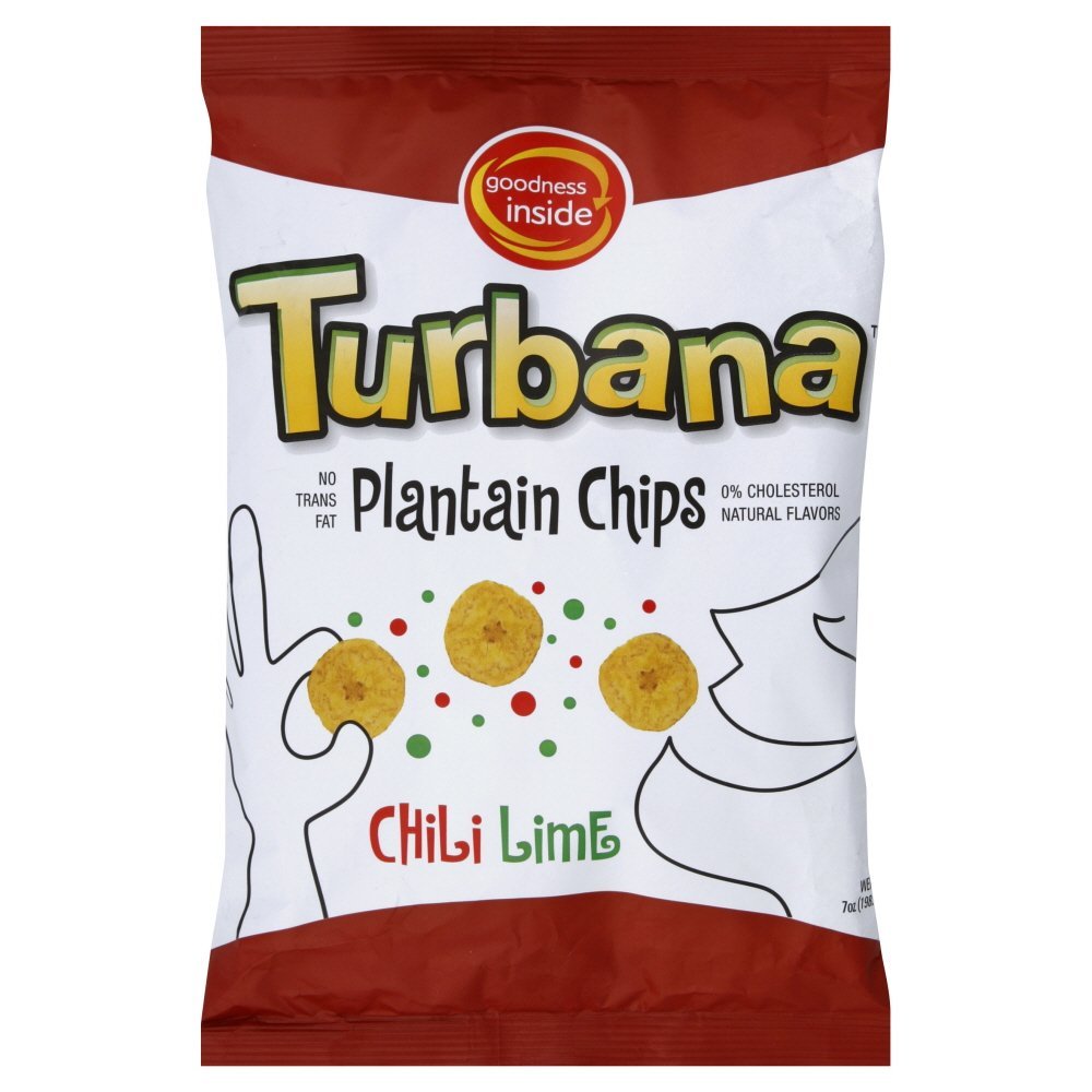 TURBANA: Plantain Chips Chili Lime, 7 Oz - 0749289000133