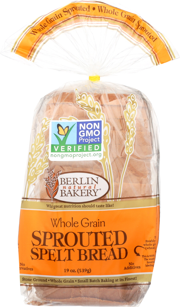 BERLIN BAKERY: Whole Grain Spelt Sprouted Bread, 19 Oz - 0749601012028