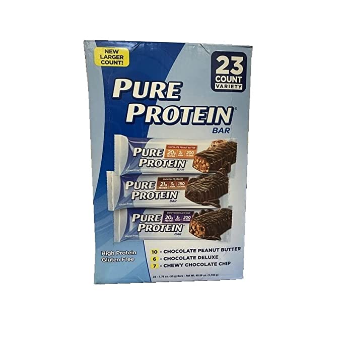  Pure Protein Bars, Variety Pack, 1.76 oz, 23-ct  - 749826003207