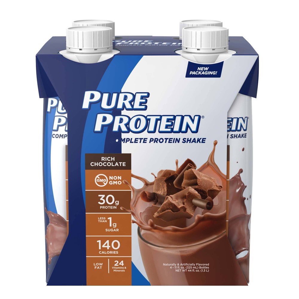 Pure Protein Complete 30g Protein Shake - Rich Chocolate - 4ct/44 fl oz - 749826793641