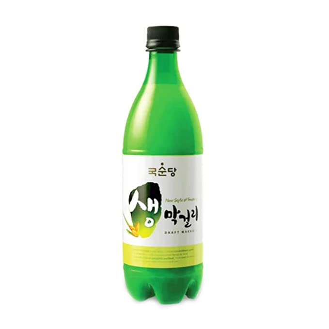  Drinks Korea Kook Soon Dang Draft Makgeolli Rice (Cooking) Wine Original 25.3fl oz (750ml) - (Pack of 1)  - 749845618581