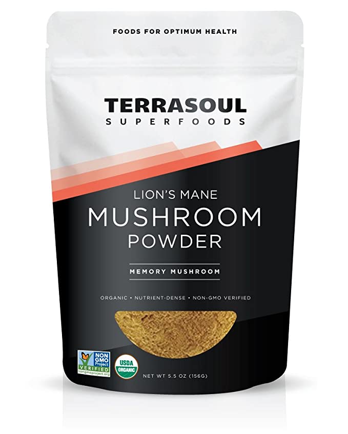  Terrasoul Superfoods Organic Lion's Mane Mushroom Powder (4 - 750022645825