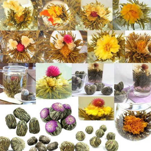  120 Pcs Blooms Blooming Flower Tea Balls Random Mix Blooming Flowering Flower Tea Blooming Tea Flowers  - 750081360998
