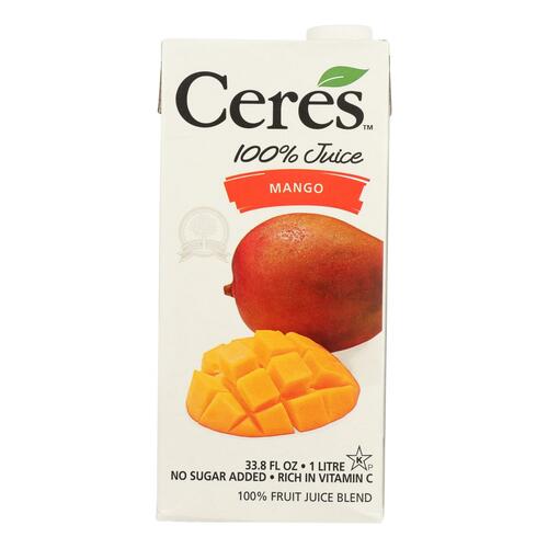 Ceres, 100% Juice, Mango - 751217123463