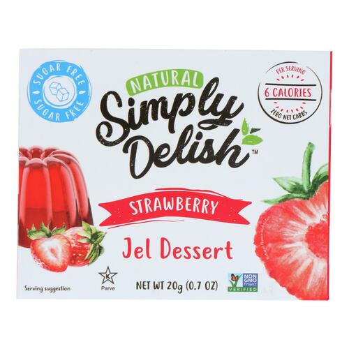Simply Delish Jel Dessert - Strawberry - Case Of 6 - 1.6 Oz. - 751217900965
