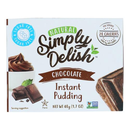 Simply delish, natural pudding & pie filling, chocolate - 0751217950007