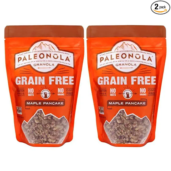  Paleonola – Grain Free Granola Maple Pancake Flavor – Non-GMO, Grain, Soy, Gluten, Dairy Free – Low Carb Protein Snack For A Healthy Breakfast- Pack of 2, 10 Oz. ea - 778894554885