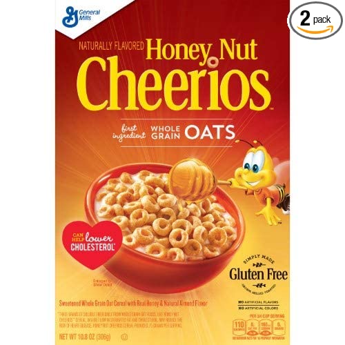 Honey Nut Cheerios, Gluten Free (Pack of 2) - 752798247333