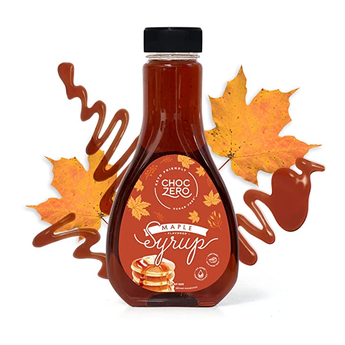  ChocZero's Maple Syrup. Sugar free, Low Carb, Sugar Alcohol free, Gluten Free, No preservatives, Non-GMO. Dessert and Breakfast Topping Syrup. 1 Bottle(12oz)  - 753070498139